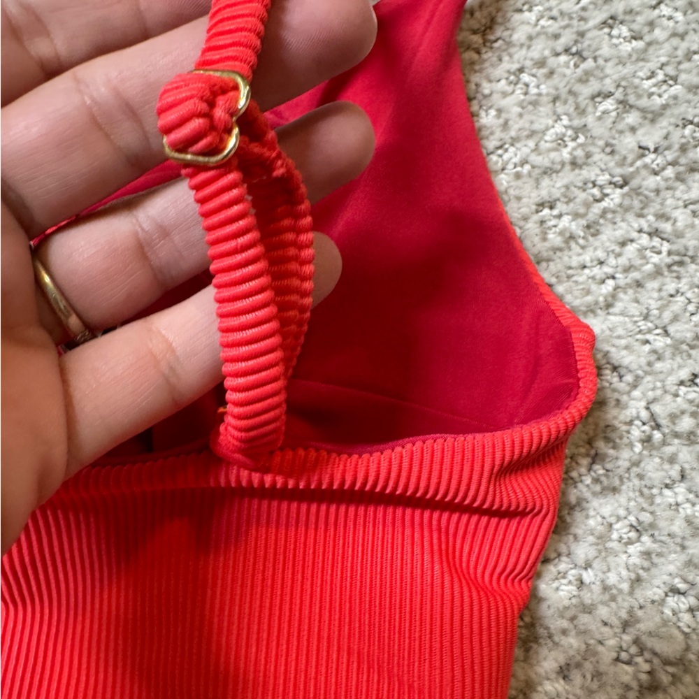 NWOT beach riot x free people aviva hibiscus peach xs ribbed - Picture 10 of 10